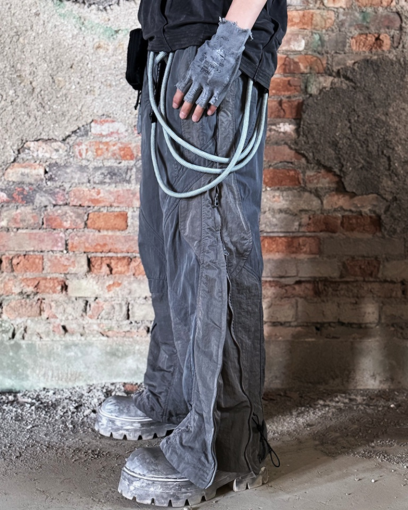 Outdoor Colorblock Straight Cargo Casual Pants