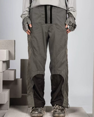 Outdoor Colorblock Straight Cargo Casual Pants