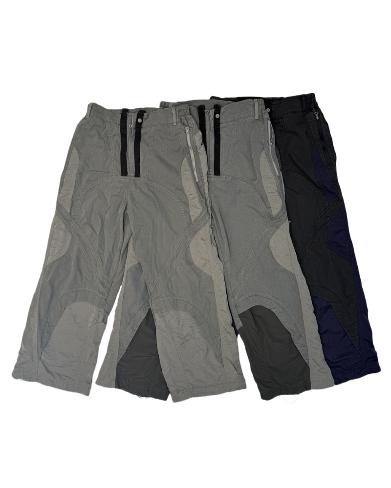Outdoor Colorblock Straight Cargo Casual Pants