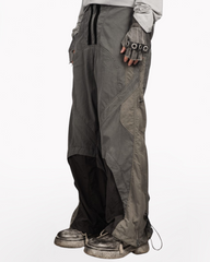 Outdoor Colorblock Straight Cargo Casual Pants