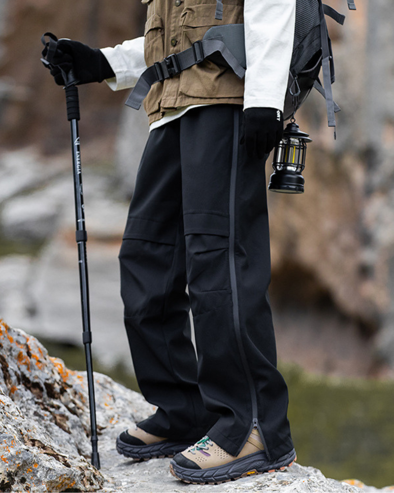 Outdoor Hiking Side Zipper Paratrooper Pants