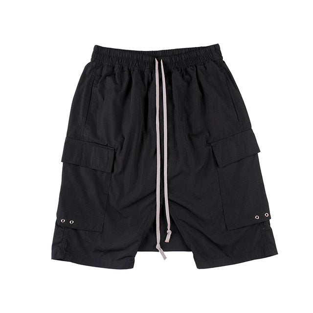 Black Drop Crotch Short
