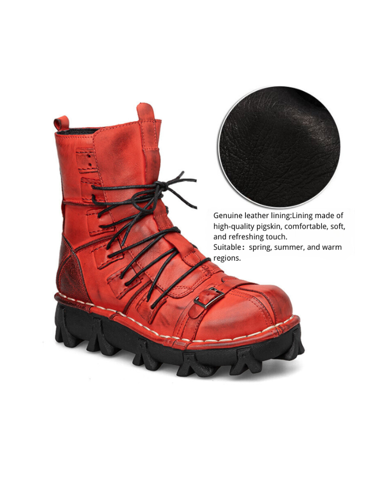 Punk Style Unisex Motorcycle Riding Boots