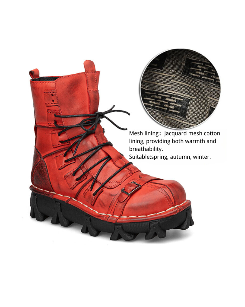 Punk Style Unisex Motorcycle Riding Boots