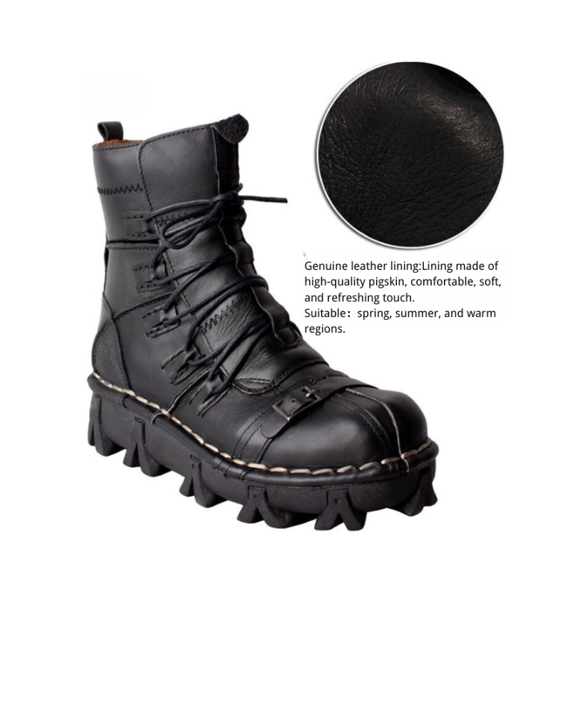 Punk Style Unisex Motorcycle Riding Boots
