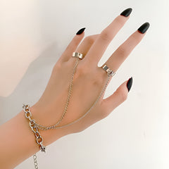 Men's Finger Ring Bracelet