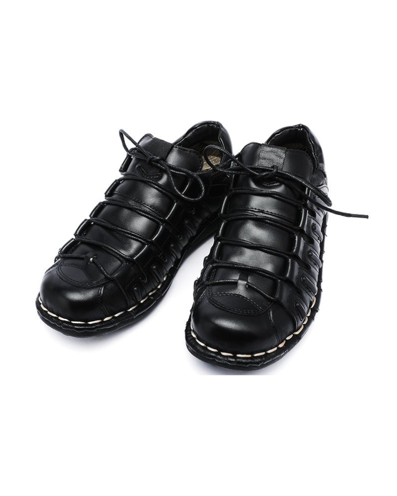Punk Style Motorcycle Leather Shoes