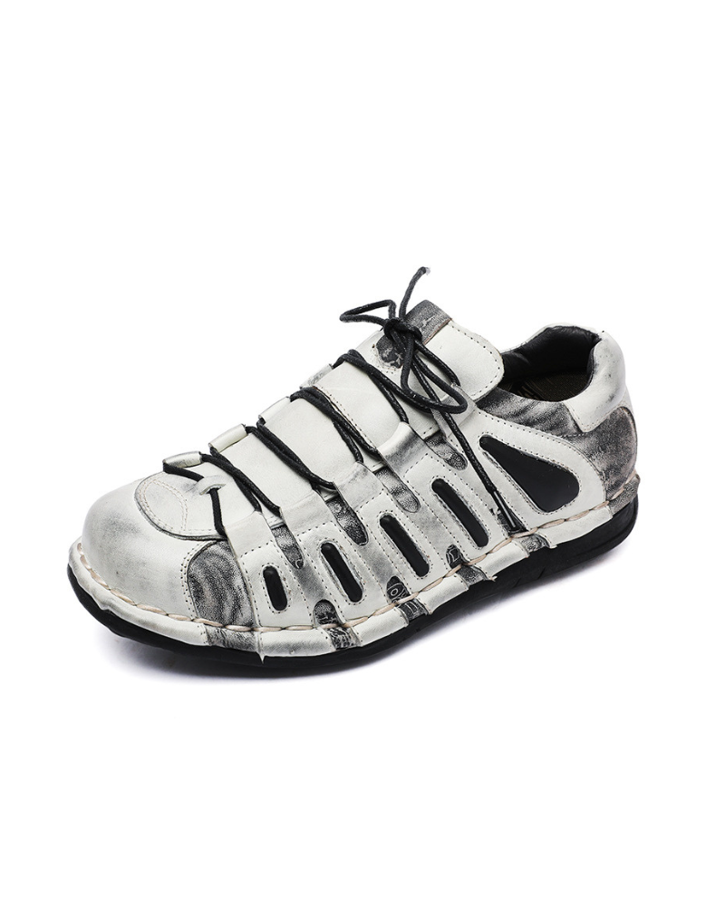 Punk Style Motorcycle Leather Shoes