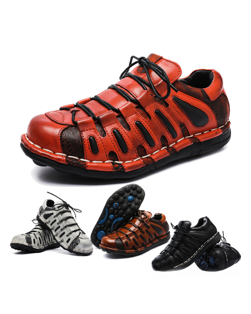 Punk Style Motorcycle Leather Shoes