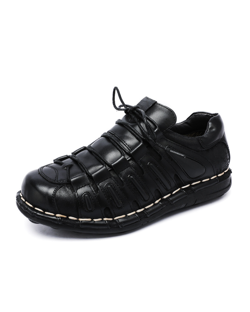 Punk Style Motorcycle Leather Shoes