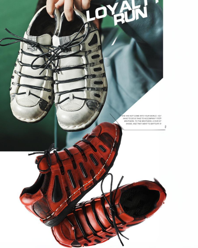 Punk Style Motorcycle Leather Shoes