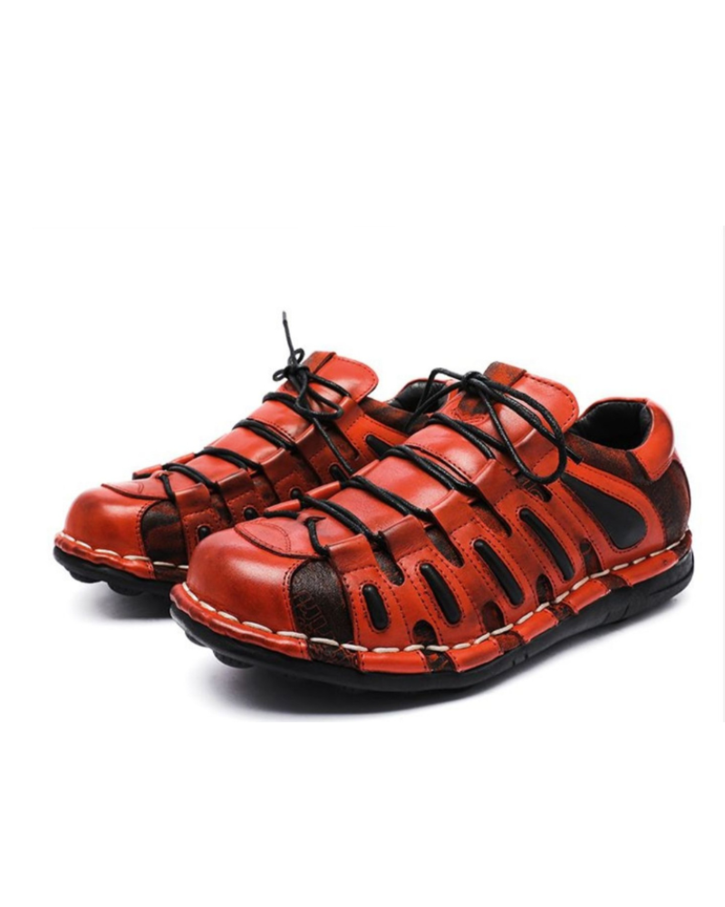 Punk Style Motorcycle Leather Shoes