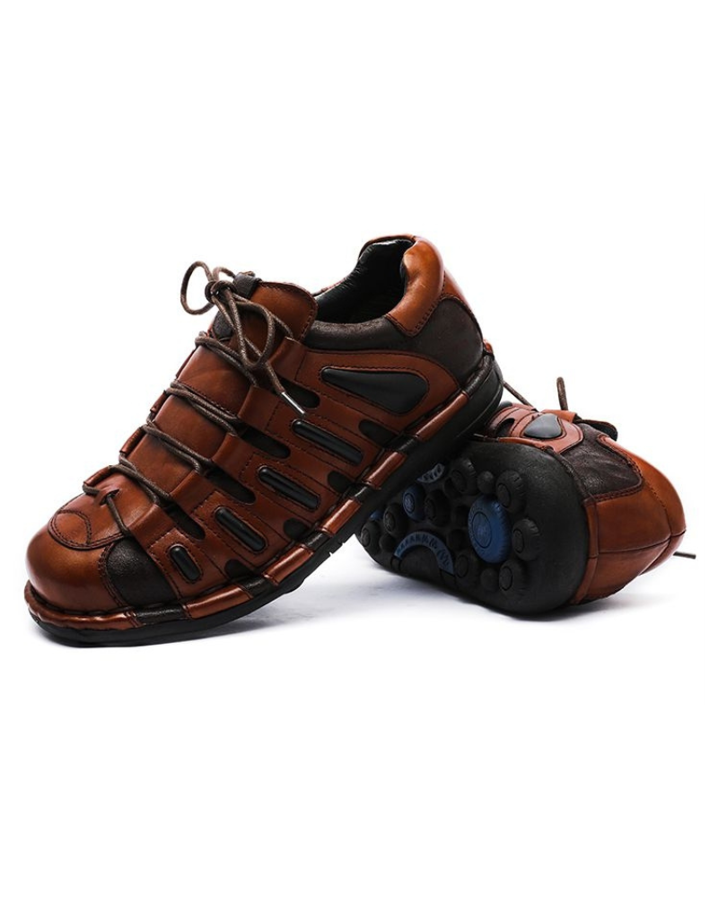 Punk Style Motorcycle Leather Shoes