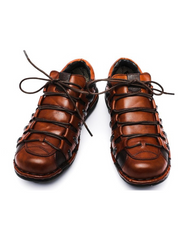 Punk Style Motorcycle Leather Shoes
