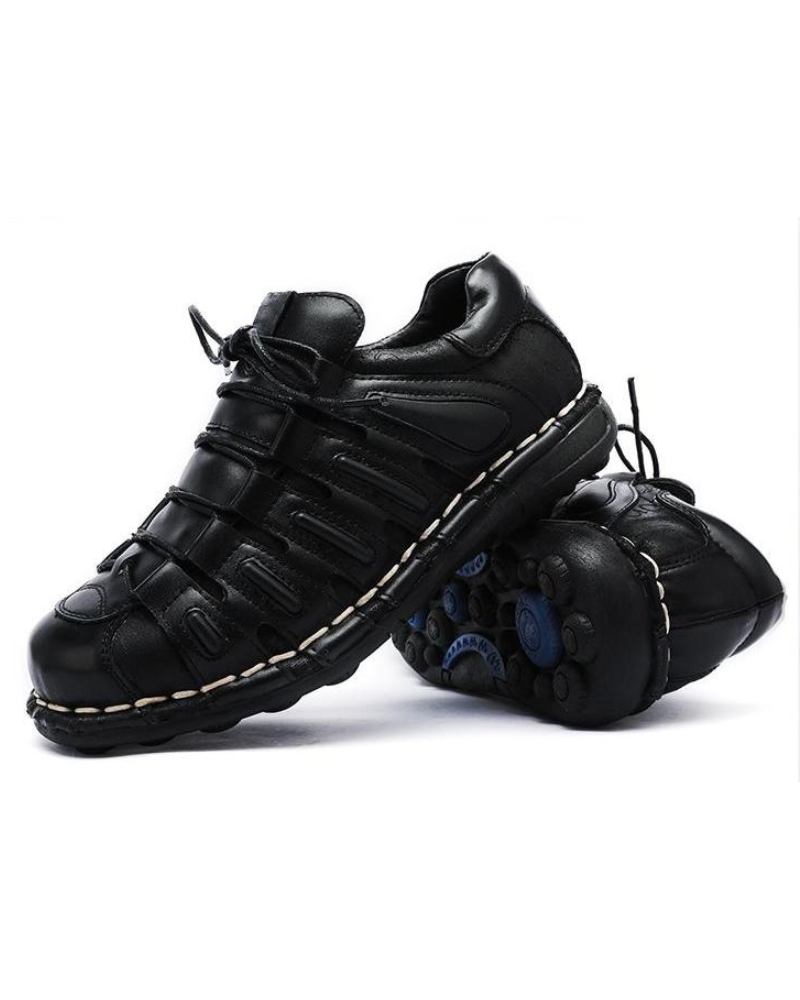 Punk Style Motorcycle Leather Shoes