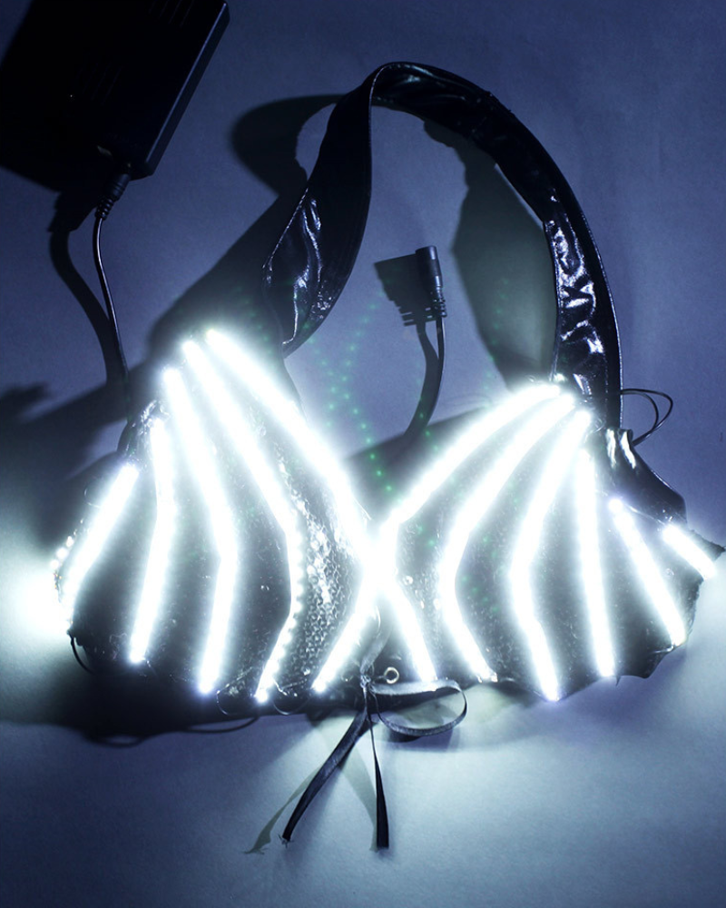 Rave Clothing Led Bar Stage Bikini Set