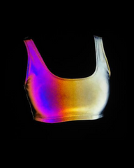 Reflective Rave Clothing Shiny Skirt Tank Two Piece Set