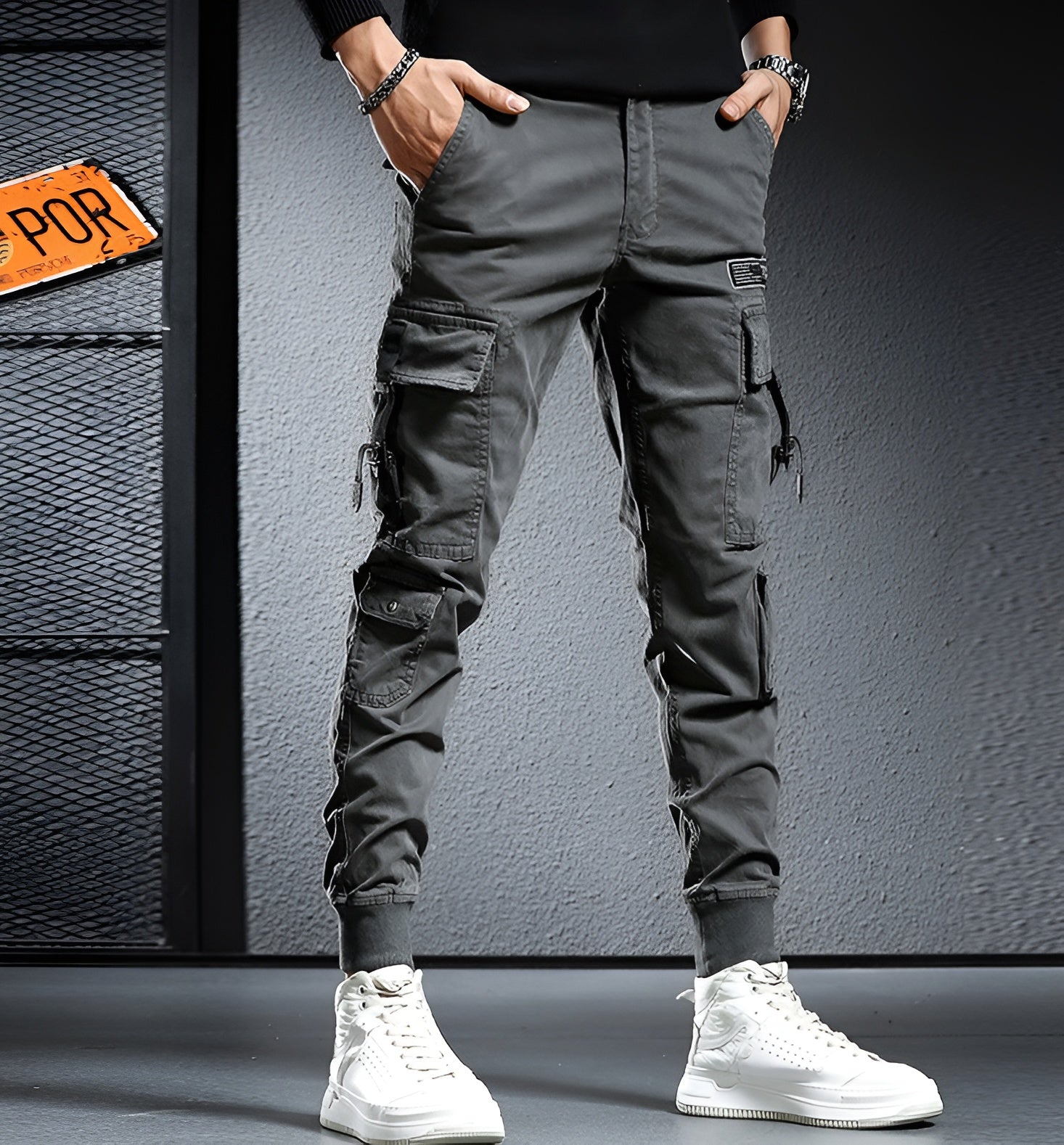 Skinny Cargo Pants For Men