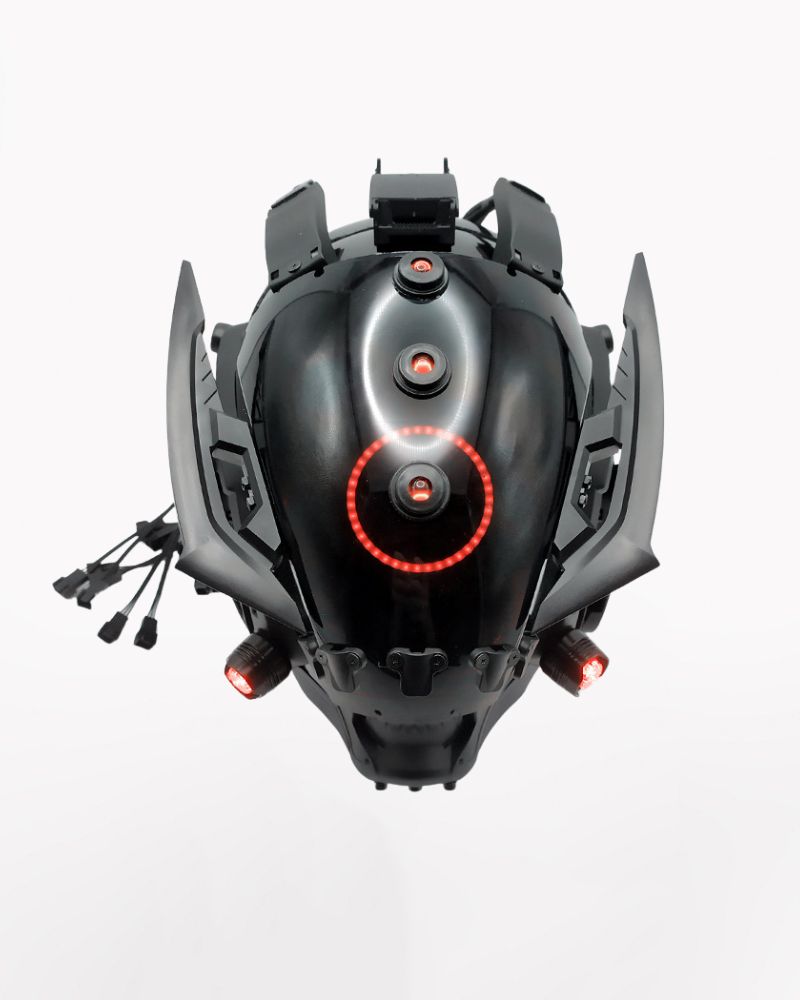Sci-Fi Cyberpunk Led Helmet