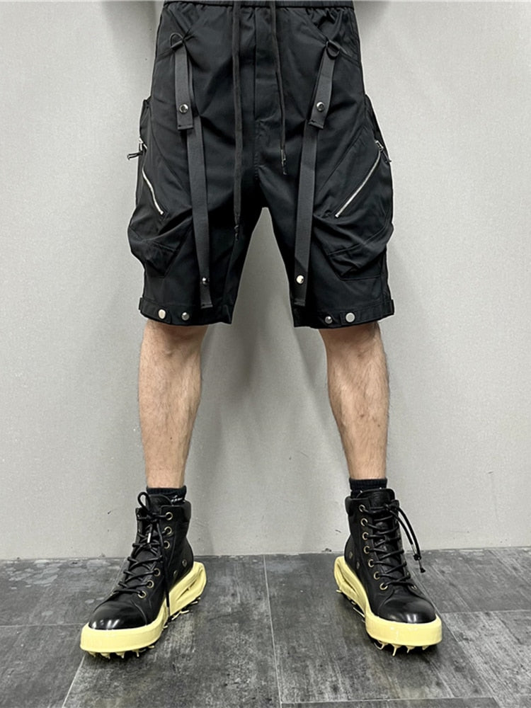 Cargo Shorts Zip Pockets