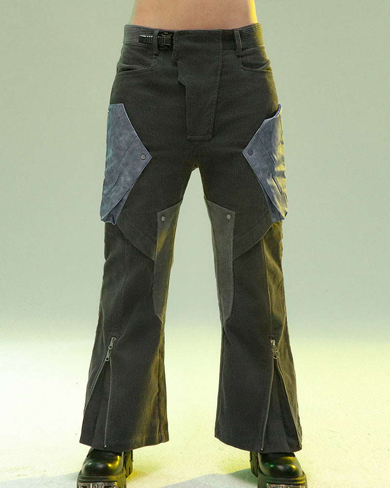 Cyberpunk Shadow Patrol Corduroy Pants
