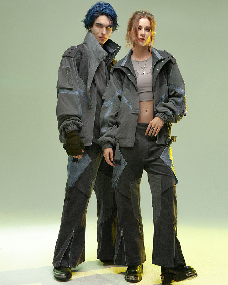 Cyberpunk Shadow Patrol Corduroy Pants