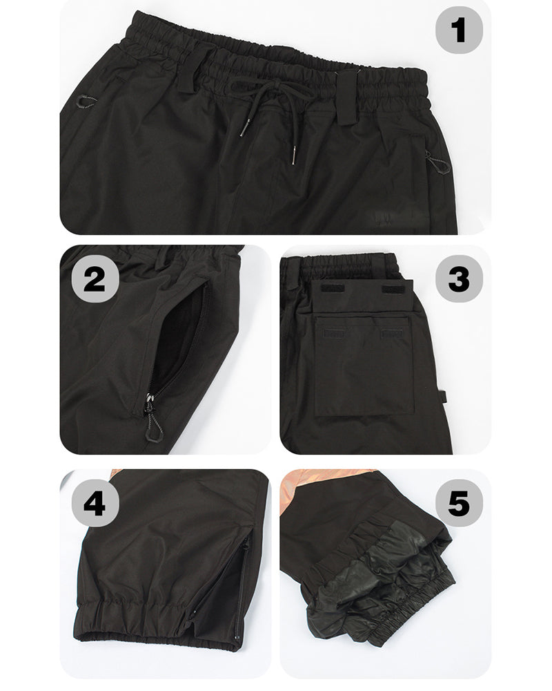 Ski Wear Baggy Reflective Snow Pants -Unisex