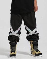 Ski Wear Baggy Reflective Snow Pants -Unisex