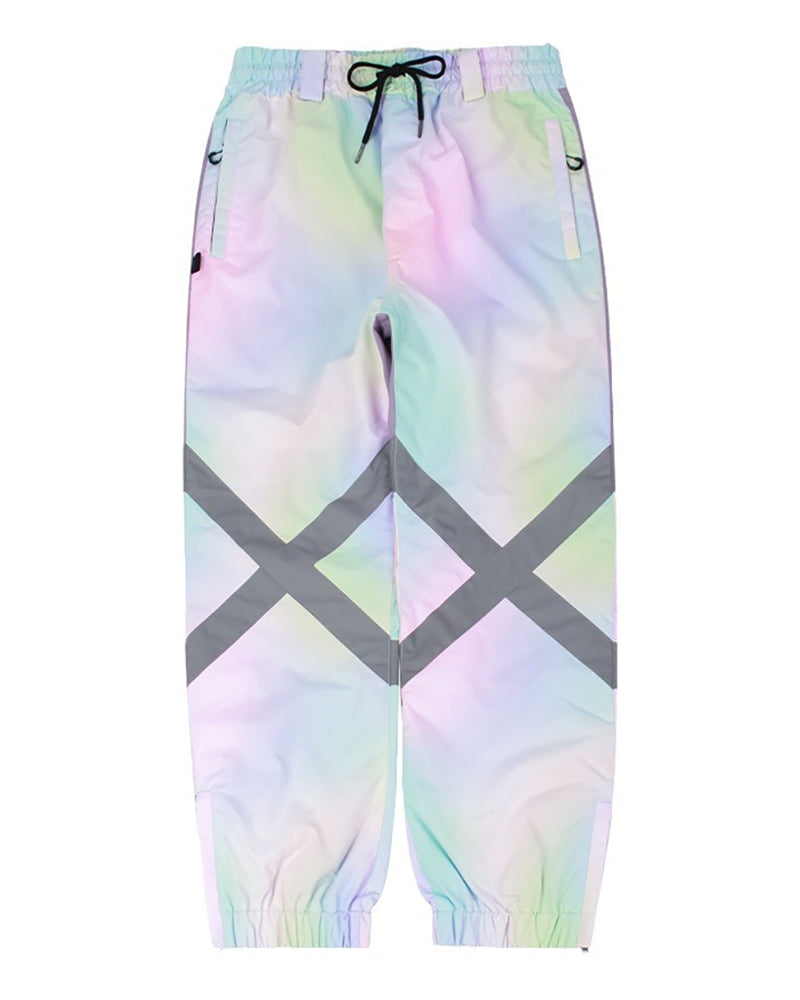 Ski Wear Baggy Reflective Snow Pants -Unisex