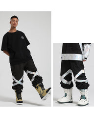 Ski Wear Baggy Reflective Snow Pants -Unisex