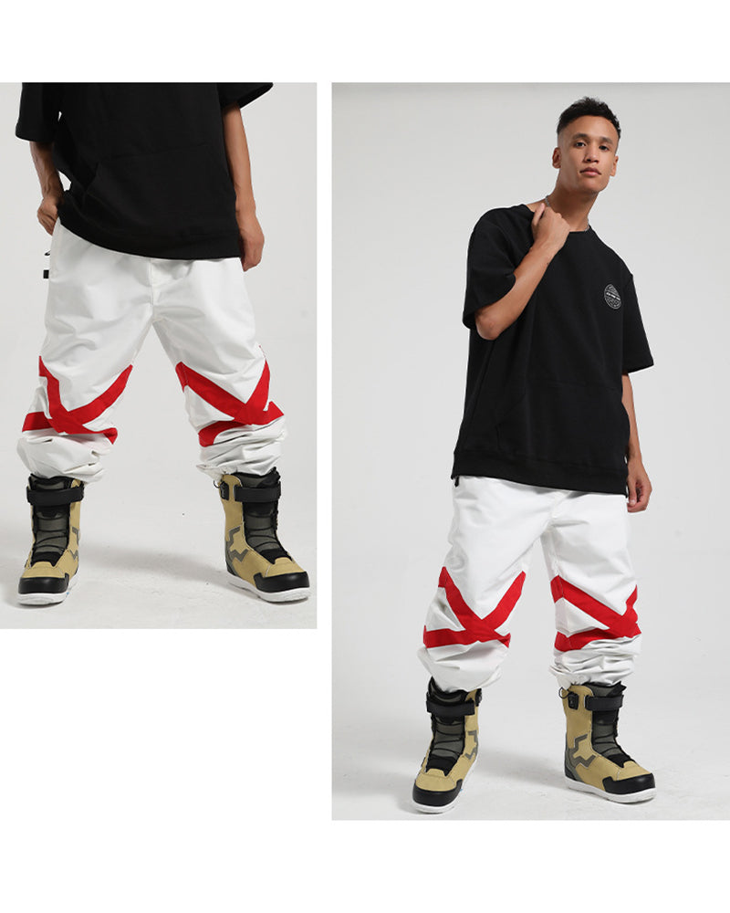 Ski Wear Baggy Reflective Snow Pants -Unisex
