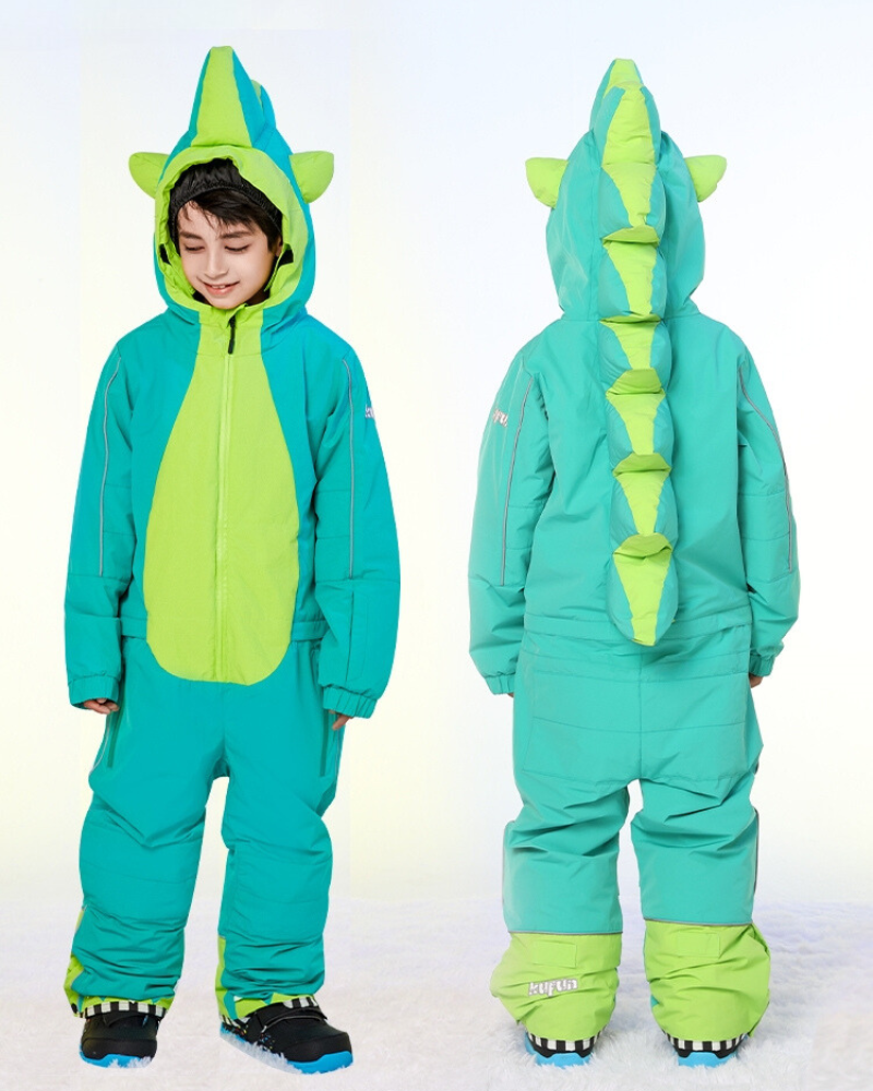 Ski Wear Cartoon Kids One-Piece Ski Suit