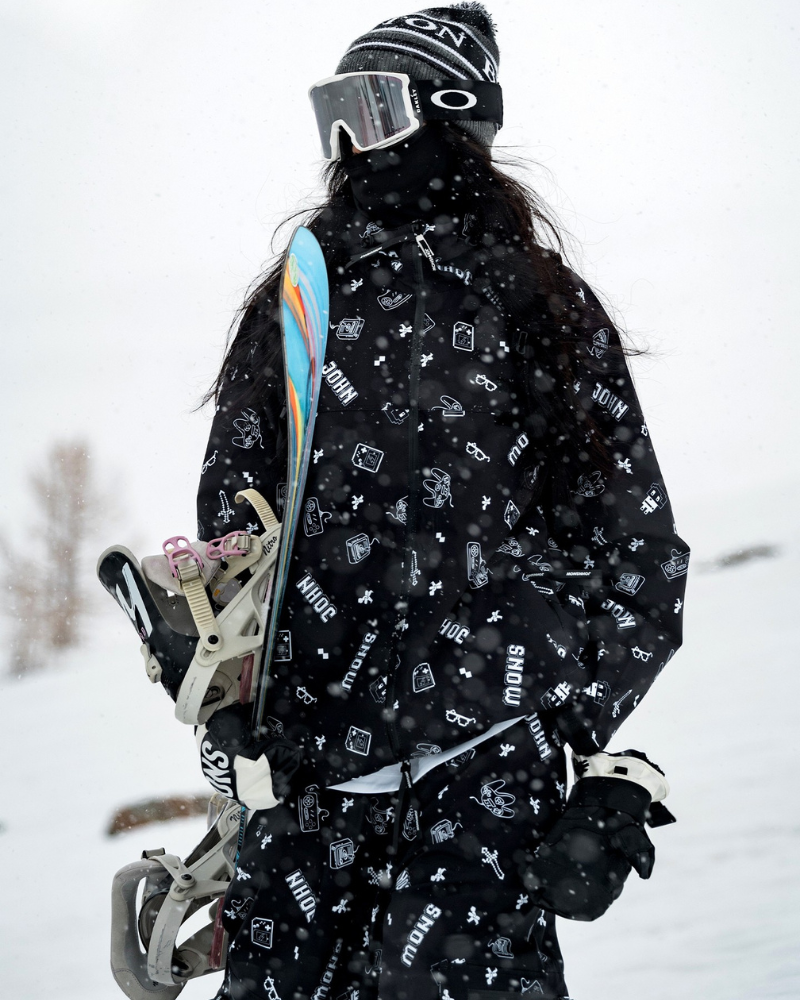 Ski Wear Digital-Print Ski Jacket & Pant Set -Unisex
