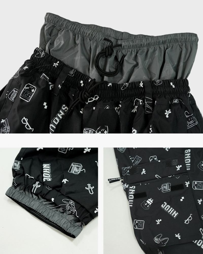 Ski Wear Digital-Print Ski Jacket & Pant Set -Unisex