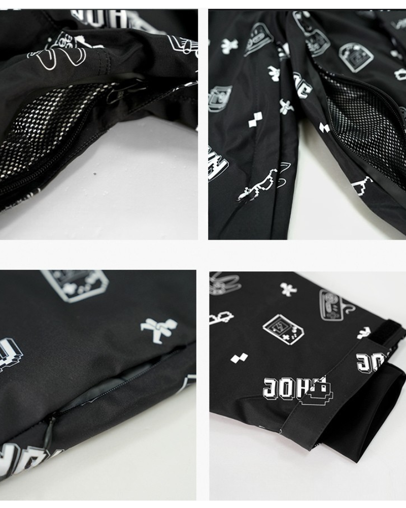 Ski Wear Digital-Print Ski Jacket & Pant Set -Unisex