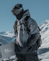 Ski Wear Gradient Color Warm Ski Hoodie - Unisex