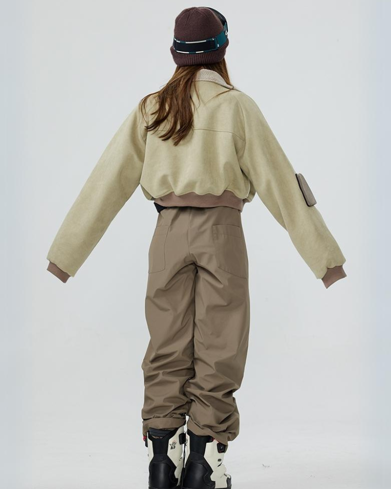 Ski Wear Short Pilot Jacket&Bibs Snow Suit - Unisex (Sold Separately)