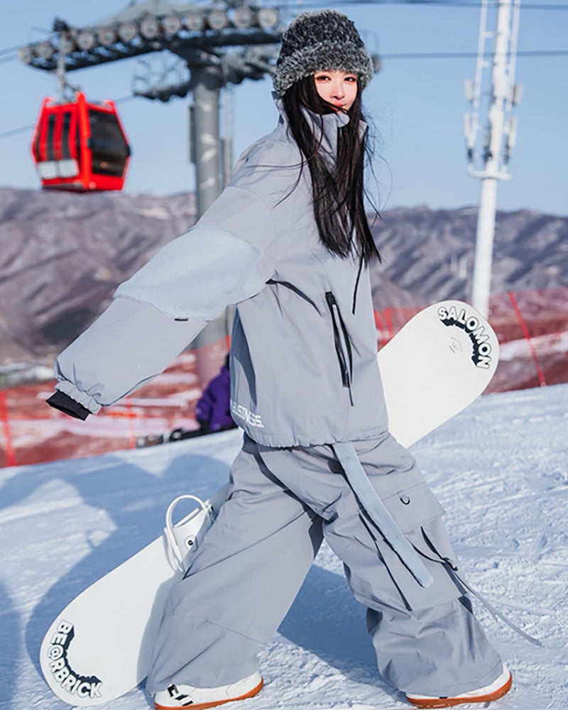 Ski Wear Snow Outfits Hip-Hop Snow Suit -Unisex