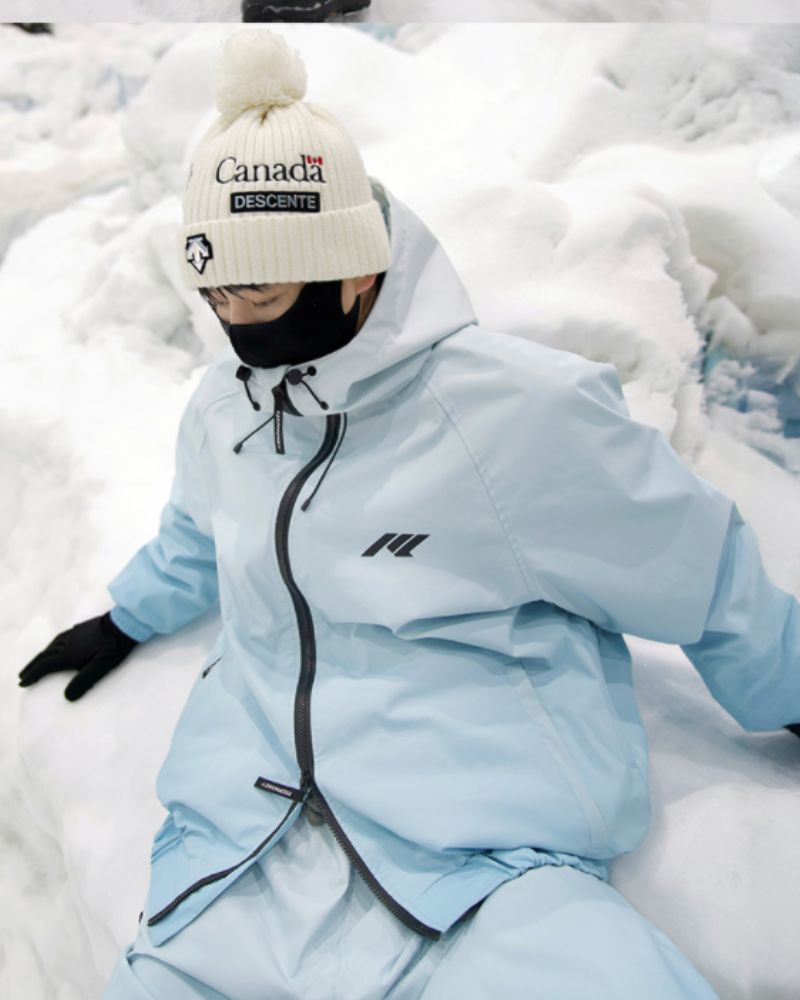 Ski Wear Icecream Gradient Color Snow Suit -Unisex
