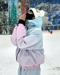 Ski Wear Icecream Gradient Color Snow Suit -Unisex