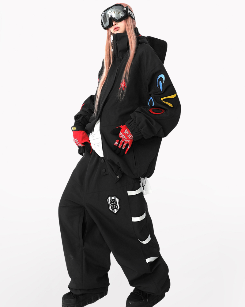 Ski Wear Night Warrior 3L Fleece Ski Suit - Unisex (Single Unit Available)