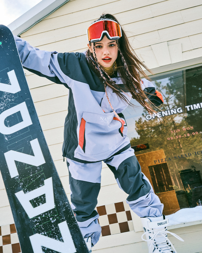 Ski Wear Snowboarding Patchwork Snow Suit -Unisex
