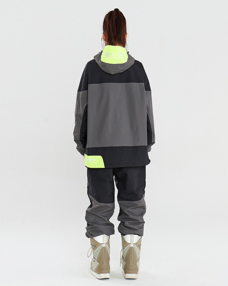 Ski Wear Snowboarding Patchwork Snow Suit -Unisex
