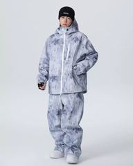 Ski Wear Outdoor Loose Denim Snow Jacket&Pants Suit -Unisex