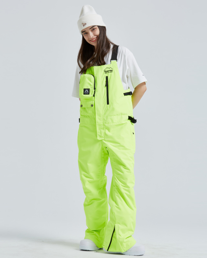 Ski Wear Snowboard Gear Cargo Ski Bibs -Unisex