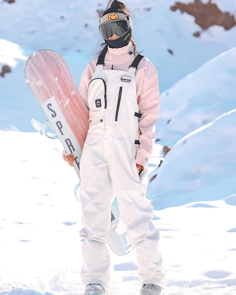 Ski Wear Snowboard Gear Cargo Ski Bibs -Unisex