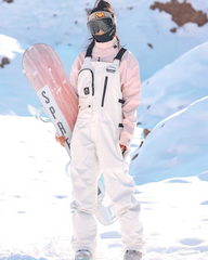 Ski Wear Snowboard Gear Cargo Ski Bibs -Unisex