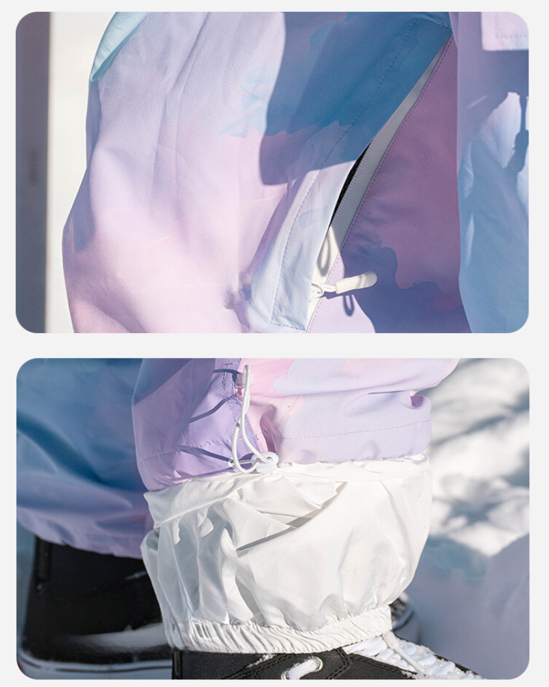 Ski Wear Pink&Purple Snow Jacket&Pants Suit -Women's (Single Unit Available)