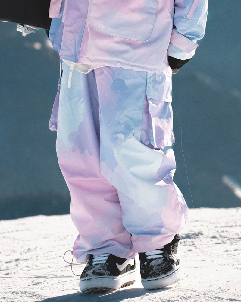 Ski Wear Pink&Purple Snow Jacket&Pants Suit -Women's (Single Unit Available)