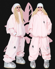 Ski Wear Snowboard 3L Pink Snow Jacket&Pants Suit - Women's (Single Unit Available)